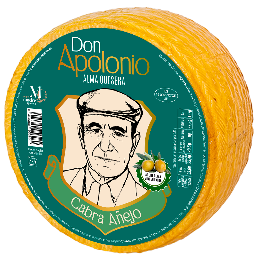 Queso de Cabra Añejo en Aceite de Oliva Virgen Extra Don Apolonio